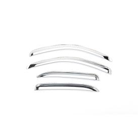  2007-2013 Chevrolet Silverado Putco Element In-Channel Chrome Front and Rear Window Visors
