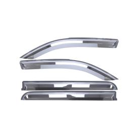 Element Chrome In-Channel Front and Rear Window Visors