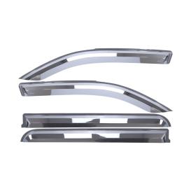 Element Chrome In-Channel Front and Rear Window Visors