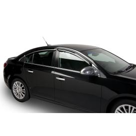  2011-2014 Chevrolet Cruze Putco Element Tape-On Tinted Front and Rear Window Visors
