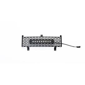 Putco Punch Design Black Bumper Grille w/ 10" Curved Flush Luminix Light Bar