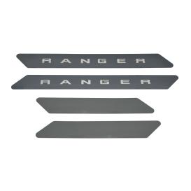 Putco Black Platinum Cargo Door Sill Protector Set w/ Ranger Logo