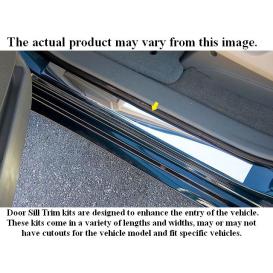 2-Pc Stainless Steel Door Sill Trim With Logo Cut-Out