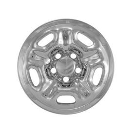 4-Pc Chrome Plated ABS Plastic Wheel Cover For 15" Hub Cap