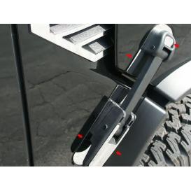 2003-2009 Hummer H2 QAA 8-Pc Stainless Steel Hood Latch Base Accent Trim