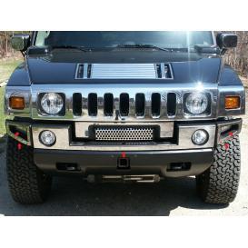 2003-2009 Hummer H2 QAA 5-Pc Stainless Steel Front Bumper Trim