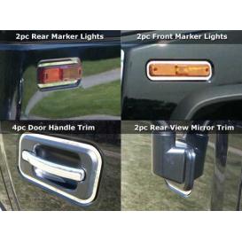 2003-2009 Hummer H2 QAA 11-Pc Stainless Steel Trim Package Includes Door Handle Accent and Surrounds