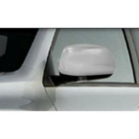 QAA 2-Pc Chrome Plated ABS Plastic Mirror Cover Set Does not include Cut-Out for Turn Signal