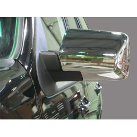 QAA 2-Pc Chrome Plated ABS Plastic Mirror Cover Set Full