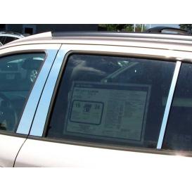 2007-2012 Hyundai Santa Fe QAA 6-Pc Stainless Steel Pillar Post Trim