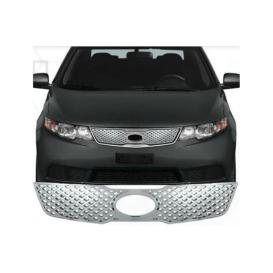 QAA 1-Pc Chrome Plated ABS Plastic Billet Grille Overlay