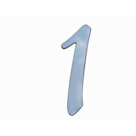 QAA 1-Pc Stainless Steel Number "1" Decal