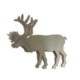 QAA 2-Pc Stainless Steel ELK or Moose Decal