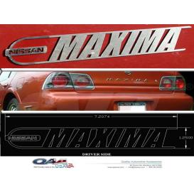 QAA 2-Pc Stainless Steel "MAXIMA" Logo Decal