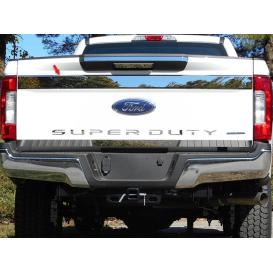 QAA 1-Pc Stainless Steel Tailgate Accent Trim - Upper