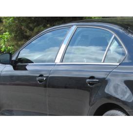  2011-2017 Volkswagen Jetta QAA 6-Pc Stainless Steel Window Sill Trim Set