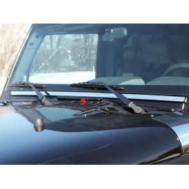 1-Pc Stainless Steel Windshield Accent Trim Lower