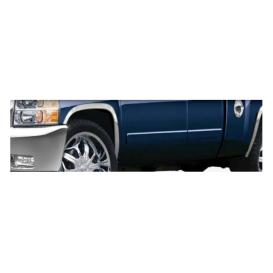 2007-2013 Chevrolet Silverado QAA 4-Pc Molded Stainless Steel Wheel Well Fender Trim Molding