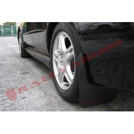 Black Basic Mud Flaps With Red (Rally Armor) Logo