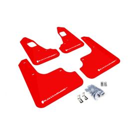 Rally Armor Red Urethane Rally Mud Flaps With White () Logo