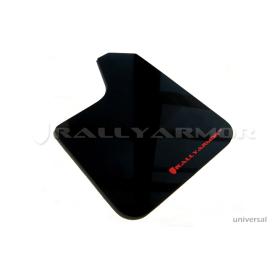 Black Urethane Mud Flaps With Red (Rally Armor) Logo