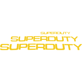 "SUPER DUTY" Yellow Hood/Tailgate/Interior Lettering Kit