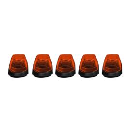 Recon 5-Pc High-Power LED Amber Lens LED Cab Roof Lights