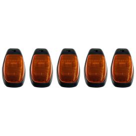 5-Pc Ultra High-Power LED Amber Lens LED Cab Roof Lights