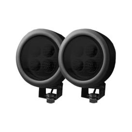 Recon High Intensity 4" 2x24W Round Driving Beam Smoke LED Lights