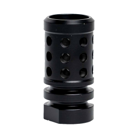   Recon Black Aluminum AR-15 Perforated Hole Rifle Antenna Tip Flash Hider