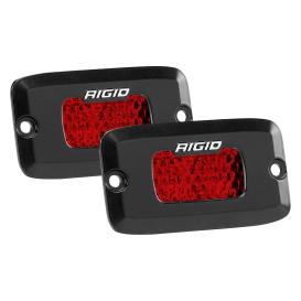 Rigid SR-M Series - Diffused Rear Facing High/Low - Flush Mount - Red - Pair