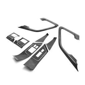 Seibon Carbon 12-Pc Carbon Fiber Interior Door Trim Set