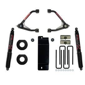 Skyjacker 3.5-4 in. Upper Control Arm Lift Kit With Black Max B8500 Rear Shocks