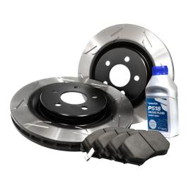 Sparta Stage 1 Rear Performance Brake Kit with Wing-Slot Rotors
