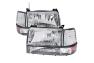 Spec-D Tuning Chrome Headlights With Bumper and Corner Lights - Spec-D Tuning 2LBCLH-F15092-RS