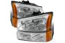 Spec-D Tuning Chrome Crystal Headlights with Parking Lights - Spec-D Tuning 2LBLH-SIV03-RS