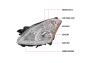 Spec-D Tuning Driver Side Replacement Headlight (Chrome Housing, Clear Lens) - Spec-D Tuning 2LH-ALT10-L-GO