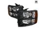 Spec-D Tuning Black Crystal Headlights - Spec-D Tuning 2LH-SIV07JM-RS