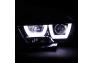 Spec-D Tuning Glossy Black with Smoke Lens U-Shape Halo Projector Headlights - Spec-D Tuning 2LHP-CHG11G-TM