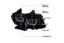 Spec-D Tuning Glossy Black with Smoke Lens U-Shape Halo Projector Headlights - Spec-D Tuning 2LHP-CHG11G-TM