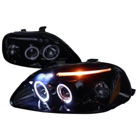 Spec-D Tuning Smoke Halo LED Projector Headlights