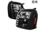 Spec-D Tuning Black Halo LED Projector Headlights - Spec-D Tuning 2LHP-DEN07JM-TM