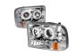 Spec-D Tuning Chrome Halo LED Projector Headlights - Spec-D Tuning 2LHP-F25099-TM