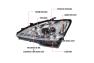 Spec-D Tuning Driver and Passenger Side LED DRL Projector Headlights with Sequential Turn Signal (Chrome Housing, Clear Lens) - Spec-D Tuning 2LHP-IS25006-SQ-TM