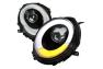 Spec-D Tuning Black Light Bar Style Projector Headlights - Spec-D Tuning 2LHP-MINI06JM-V2-TM