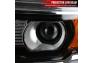Spec-D Tuning Driver and Passenger Side Projector Headlights with LED DRL Bar (Chrome Housing, Clear Lens) - Spec-D Tuning 2LHP-SIE14-DRL-GO