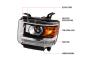 Spec-D Tuning Driver and Passenger Side Projector Headlights with LED DRL Bar (Chrome Housing, Clear Lens) - Spec-D Tuning 2LHP-SIE14-DRL-GO