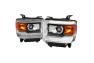 Spec-D Tuning Driver and Passenger Side Projector Headlights with LED DRL Bar (Chrome Housing, Clear Lens) - Spec-D Tuning 2LHP-SIE14-DRL-GO