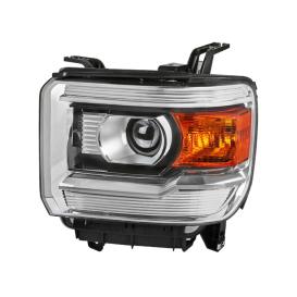 Spec-D Tuning Driver Side Factory Style Projector Headlight (Chrome Housing, Clear Lens)