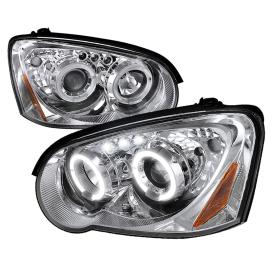 Spec-D Tuning Chrome Halo LED Projector Headlights